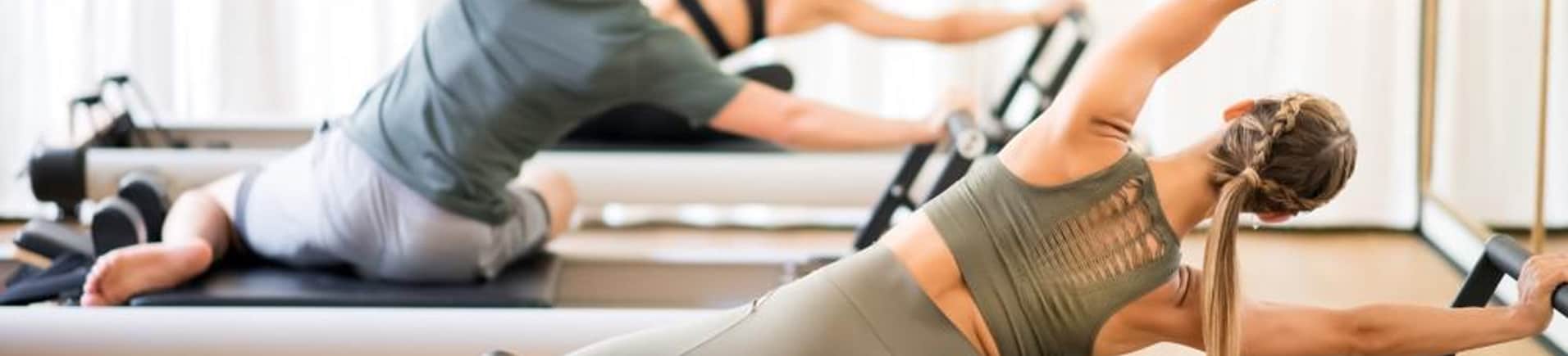 Patient performing active therapy stretching exercises